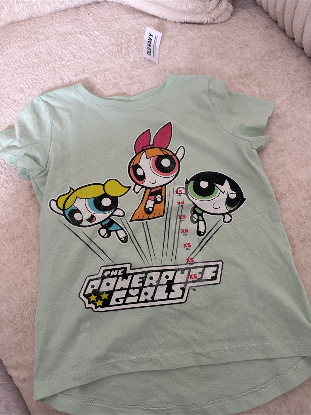 Old Navy Mint Powerpuff Girls Graphic Tee